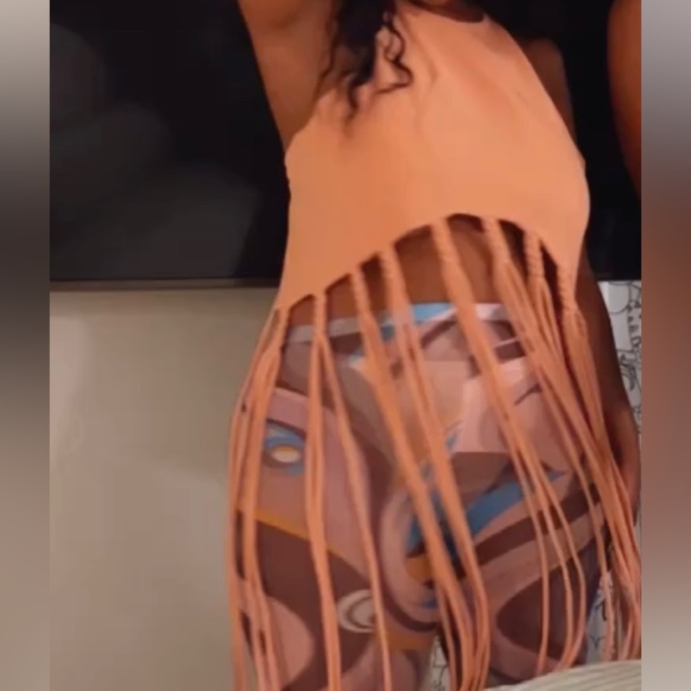 Crop top - peach